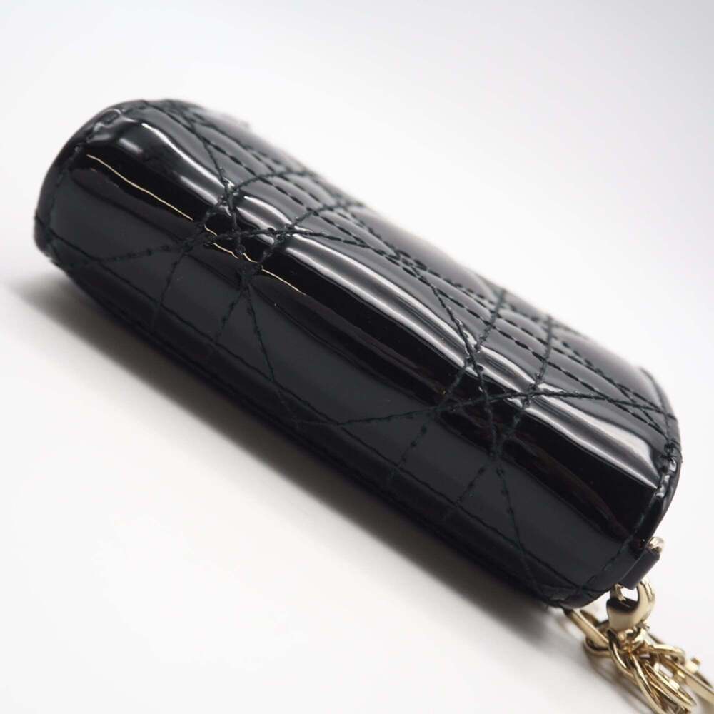 Christian Dior Dior Cannage Patent Calfskin Lady Lotus Wallet S0181OVRB Tri-f... - Picture 5 of 15